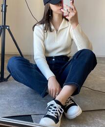 INGNI | ハーフジップハイネックニット(ニット/セーター)