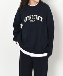 me+em select | WAYNESTATEプリントやわらかスウェット(Tシャツ/カットソー)
