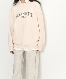 me+em select | WAYNESTATEプリントやわらかスウェット(Tシャツ/カットソー)