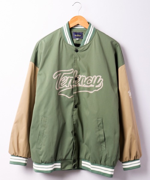 【セール】ビッグシルエット カレッジロゴプリントスタジャン（スタジャン）｜A.T,C in the attic homme（エーティーシーインジアティックオム）