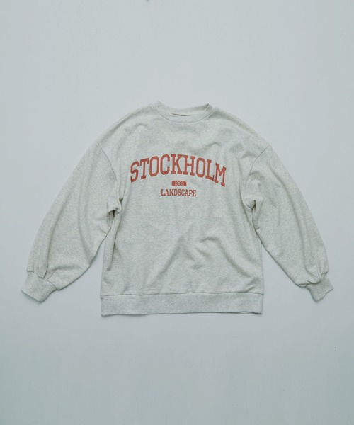 etoll.(エトル)の「裏毛カレッジロゴスウェット mtm(スウェット・レディース・オートミール/ブルー/ブラック・FREE)」の19枚目の写真