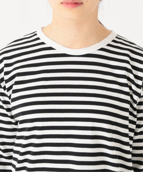 JOURNAL STANDARD（ジャーナルスタンダード）の「《追加》クラシックボーダーロングTシャツ◆2（Tシャツ/カットソー・レディース・ブラック・FREE）」の14枚目の写真