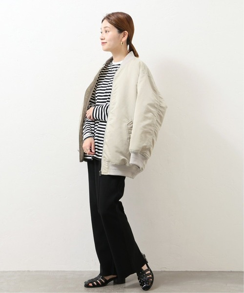 JOURNAL STANDARD（ジャーナルスタンダード）の「《追加》クラシックボーダーロングTシャツ◆2（Tシャツ/カットソー・レディース・ブラック・FREE）」の5枚目の写真