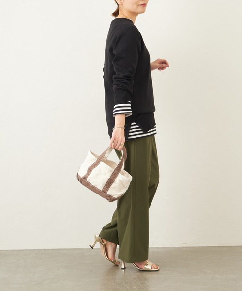 JOURNAL STANDARD（ジャーナルスタンダード）の「《追加》クラシックボーダーロングTシャツ◆2（Tシャツ/カットソー・レディース・ブラック・FREE）」の21枚目の写真