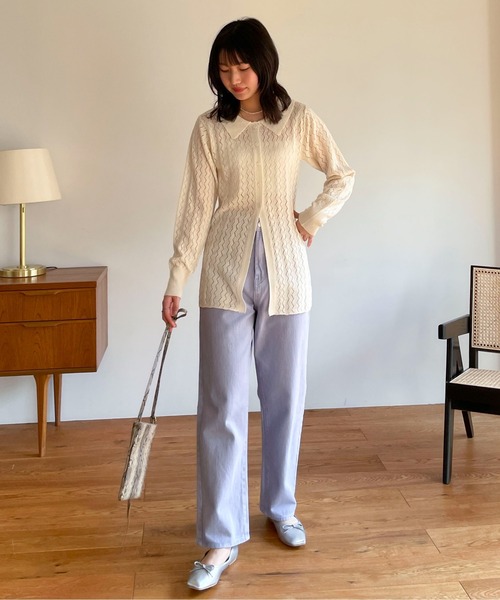 EPIMI E'PIMMY（エピミエピミー）の「スクエアバレエシューズ（バレエシューズ・レディース・ホワイト/ブラック/シルバー/グリーン・MEDIUM/LARGE）」の13枚目の写真