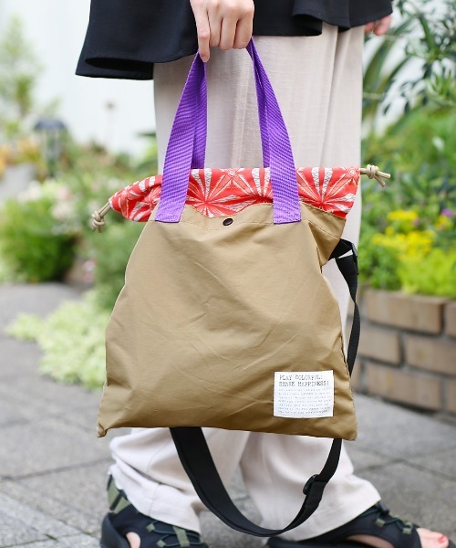 チチカカ（チチカカ）の「2wayショルダートートバッグ（ショルダーバッグ・レディース・ベージュ/カーキ/ブルー・FREE）」の21枚目の写真