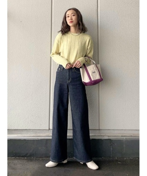 Lee（リー）の「【Lee】キャンバスミニトート（トートバッグ・レディース・ブラック/ベージュ/パープル・ONE SIZE）」の19枚目の写真