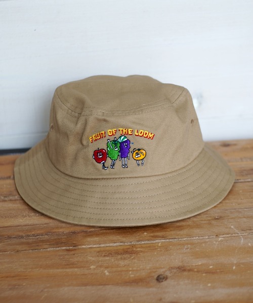 RiNc (リンク)の「【 FRUIT OF THE LOOM / フルーツ オブ ザ ルーム 】 KIDS BUCKET HAT(ハット・キッズ・グリーン/ブラック/ベージュ/オレンジ・FREE)」の3枚目の写真