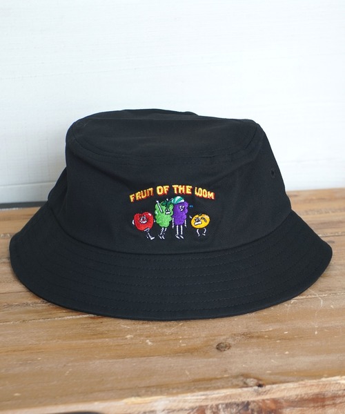 RiNc (リンク)の「【 FRUIT OF THE LOOM / フルーツ オブ ザ ルーム 】 KIDS BUCKET HAT(ハット・キッズ・グリーン/ブラック/ベージュ/オレンジ・FREE)」の2枚目の写真