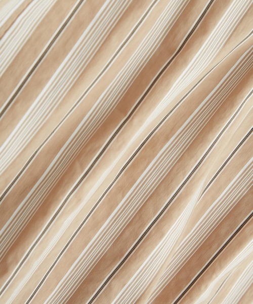 VIS（ビス）の「【前後2WAY】袖ボリュームマルチストライプワンピース（シャツワンピース・レディース・サックスブルー/ベージュ系その他2・FREE）」の5枚目の写真