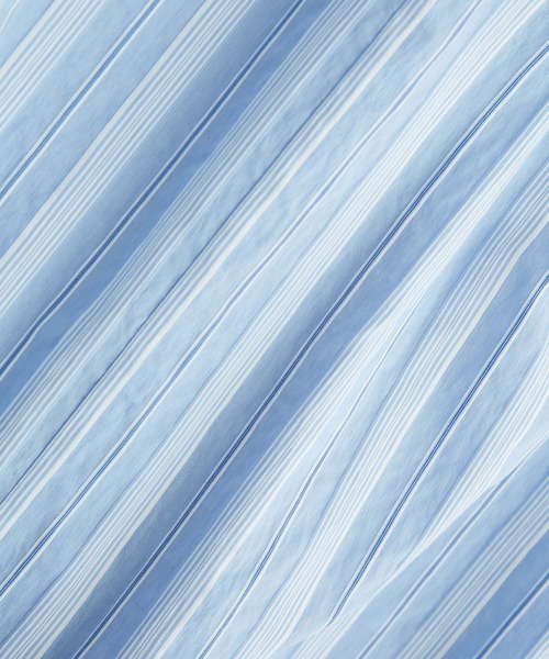 VIS（ビス）の「【前後2WAY】袖ボリュームマルチストライプワンピース（シャツワンピース・レディース・サックスブルー/ベージュ系その他2・FREE）」の11枚目の写真