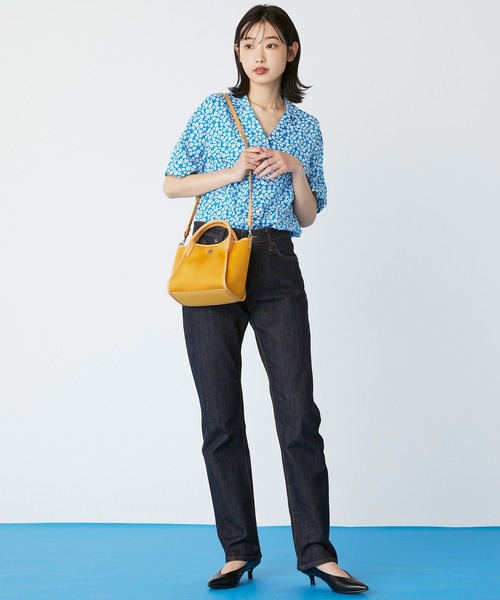 TOPKAPI（トプカピ）の「ネオプレン パイピング ミニ ショルダーバッグ（ショルダーバッグ・レディース・ベージュ/ブラック/マスタード/グレイッシュベージュ/グリーン・FREE）」の7枚目の写真