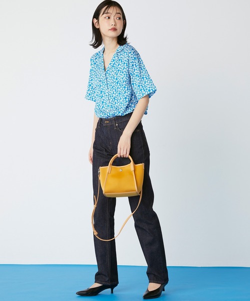 TOPKAPI（トプカピ）の「ネオプレン パイピング ミニ ショルダーバッグ（ショルダーバッグ・レディース・ベージュ/ブラック/マスタード/グレイッシュベージュ/グリーン・FREE）」の8枚目の写真