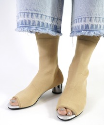 NODOKNITS(m[hjbg)Sandal Boots Camel Beige(u[c)