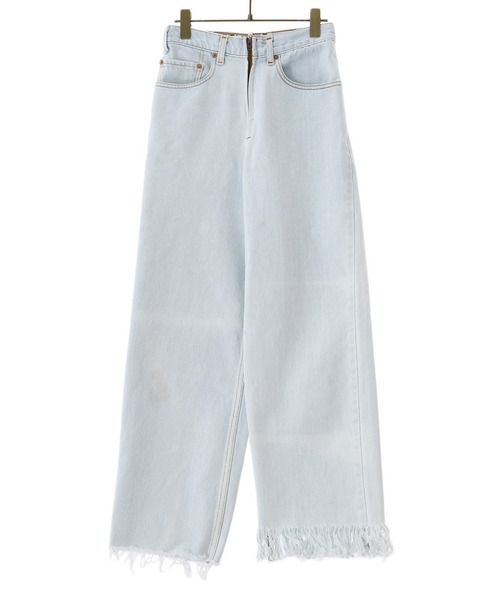 77circa（ナナナナサーカ）の「77circa / ナナナナサーカ：【レディース】【ONLYARK】 別注circa make fringe denim pants：cc-ak05[DEA]（デニムパンツ・レディース・ホワイト・26）」の16枚目の写真