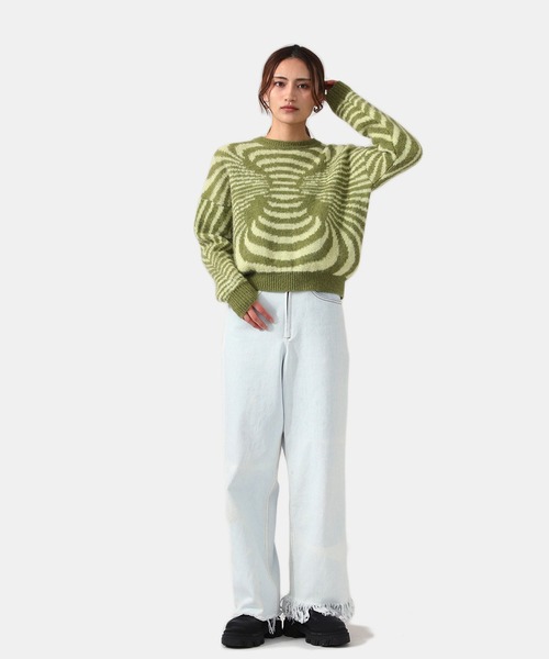 77circa（ナナナナサーカ）の「77circa / ナナナナサーカ：【レディース】【ONLYARK】 別注circa make fringe denim pants：cc-ak05[DEA]（デニムパンツ・レディース・ホワイト・26）」の13枚目の写真