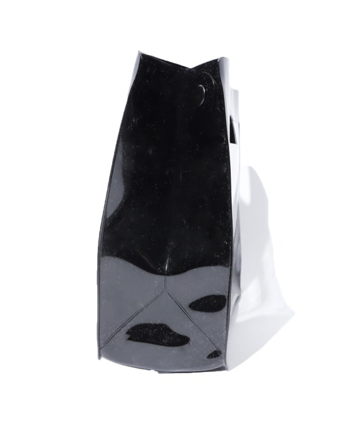 NaNa-NaNa（ナナナナ）の「nana-nana/ナナナナ A5/A6 (PVC) クリアハンドバッグ ショルダーバック 2WAY（ハンドバッグ・レディース・ブラック/パープル/グリーン・ONE SIZE）」の5枚目の写真