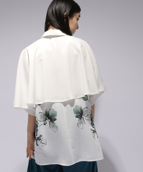 HARE（ハレ）の「サイドフラワーシャツ(HARE)（シャツ/ブラウス・レディース・ホワイト/ブラック・FREE）」の8枚目の写真