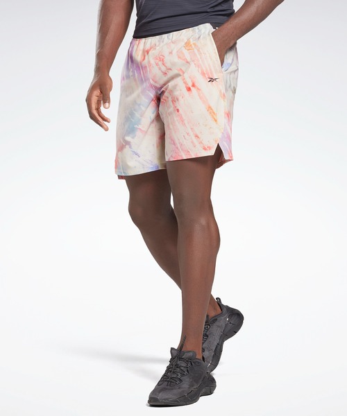 Reebok(リーボック)の「オールオーバープリント ストレングス ショーツ / Allover Print Strength Shorts(その他パンツ・メンズ・ベージュ系その他・SMALL/MEDIUM/LARGE/X-LARGE/XX-LARGE/XXX-LARGE/X-SMALL)」の1枚目の写真