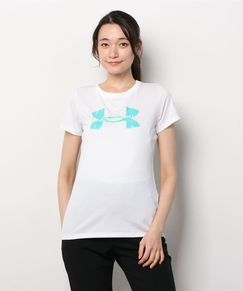 UNDER ARMOUR(アンダーアーマー)の「アンダーアーマー UA Big Logo Graphic Tee(Tシャツ/カットソー・レディース・ホワイト/グレー/ブラック/ネイビー・L/M/S/XL)」の2枚目の写真