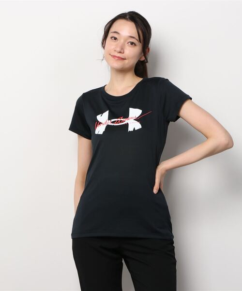 UNDER ARMOUR(アンダーアーマー)の「アンダーアーマー UA Big Logo Graphic Tee(Tシャツ/カットソー・レディース・ホワイト/グレー/ブラック/ネイビー・L/M/S/XL)」の1枚目の写真