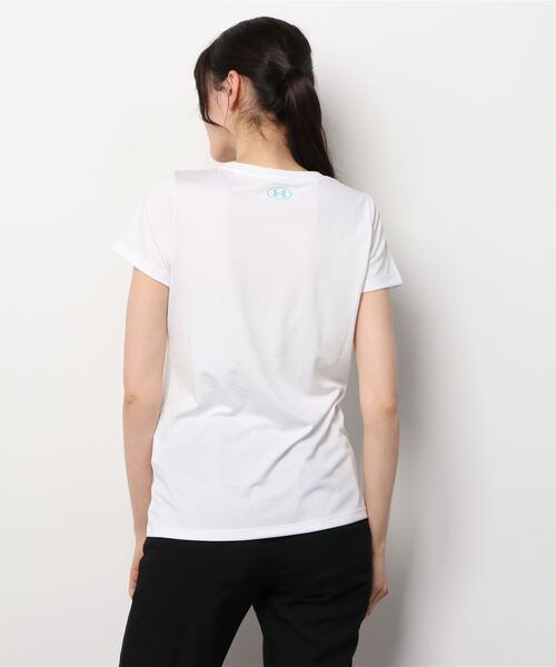UNDER ARMOUR(アンダーアーマー)の「アンダーアーマー UA Big Logo Graphic Tee(Tシャツ/カットソー・レディース・ホワイト/グレー/ブラック/ネイビー・L/M/S/XL)」の8枚目の写真