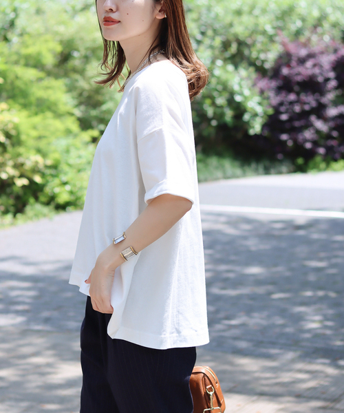 JOURNAL STANDARD（ジャーナルスタンダード）の「■汗ジミ防止ビッグTシャツ（Tシャツ/カットソー・レディース・ホワイト/ブラック系その他/ホワイト系その他2/グレー系その他2/ネイビー系1・FREE）」の2枚目の写真