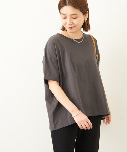 JOURNAL STANDARD（ジャーナルスタンダード）の「■汗ジミ防止ビッグTシャツ（Tシャツ/カットソー・レディース・ホワイト/ブラック系その他/ホワイト系その他2/グレー系その他2/ネイビー系1・FREE）」の13枚目の写真