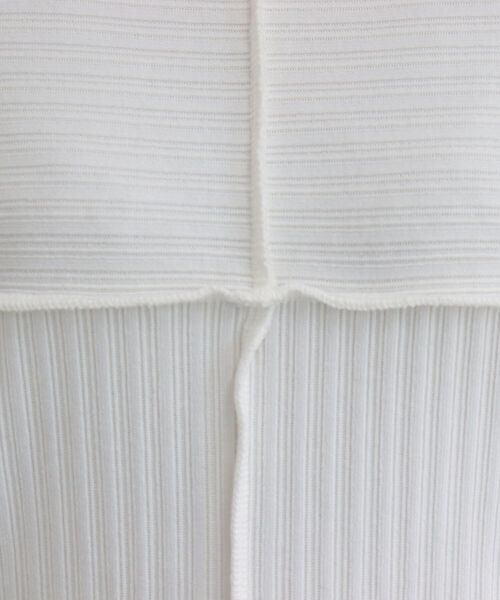 fredy emue（フレディエミュ）の「リブテレコ切り替えプルオーバーカットソー（Tシャツ/カットソー・レディース・チャコールグレー/ベージュ/オフホワイト・38）」の19枚目の写真