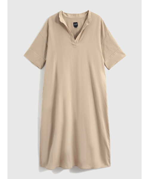 GAP（ギャップ）の「FREE&FLOW リネン ポップオーバー ワンピース（ワンピース・レディース・ブラック/ベージュ/ホワイト・XXS/XS/S/L/M）」の6枚目の写真