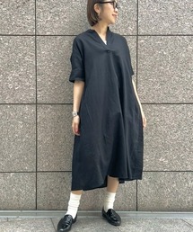 FREE&FLOW リネン ポップオーバー ワンピース