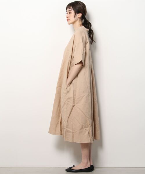 GAP（ギャップ）の「FREE&FLOW リネン ポップオーバー ワンピース（ワンピース・レディース・ブラック/ベージュ/ホワイト・XXS/XS/S/L/M）」の17枚目の写真