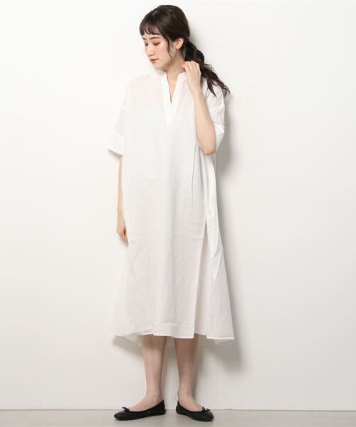 GAP（ギャップ）の「FREE&FLOW リネン ポップオーバー ワンピース（ワンピース・レディース・ブラック/ベージュ/ホワイト・XXS/XS/S/L/M）」の11枚目の写真