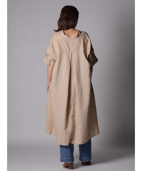 GAP（ギャップ）の「FREE&FLOW リネン ポップオーバー ワンピース（ワンピース・レディース・ブラック/ベージュ/ホワイト・XXS/XS/S/L/M）」の10枚目の写真