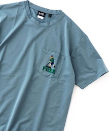 gym master（ジムマスター）の「ｽﾄﾚｯﾁﾄﾞﾗｲ キックボード刺繍Tee（Tシャツ/カットソー・メンズ）」