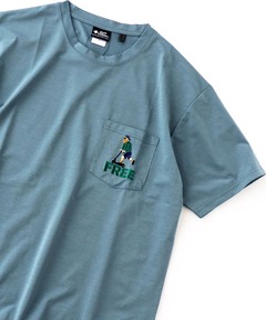 ｽﾄﾚｯﾁﾄﾞﾗｲ キックボード刺繍Tee