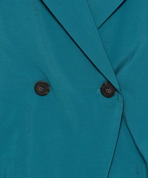 PAGEBOY（ページボーイ）の「ショートサマージャケット（テーラードジャケット・レディース・ブラック/ターコイズブルー/チャコール・FREE）」の9枚目の写真