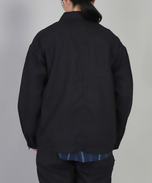 OMNIGOD（オムニゴッド）の「[OMNIGOD womens / オムニゴッド] ハイカウントリネン後染めインディゴ フレンチカバーオール（カバーオール・レディース・ワンウォッシュ・0）」の8枚目の写真