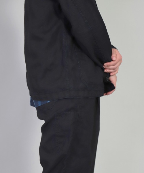 OMNIGOD（オムニゴッド）の「[OMNIGOD womens / オムニゴッド] ハイカウントリネン後染めインディゴ フレンチカバーオール（カバーオール・レディース・ワンウォッシュ・0）」の17枚目の写真