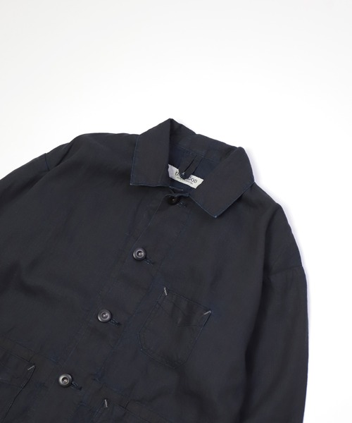 OMNIGOD（オムニゴッド）の「[OMNIGOD womens / オムニゴッド] ハイカウントリネン後染めインディゴ フレンチカバーオール（カバーオール・レディース・ワンウォッシュ・0）」の18枚目の写真