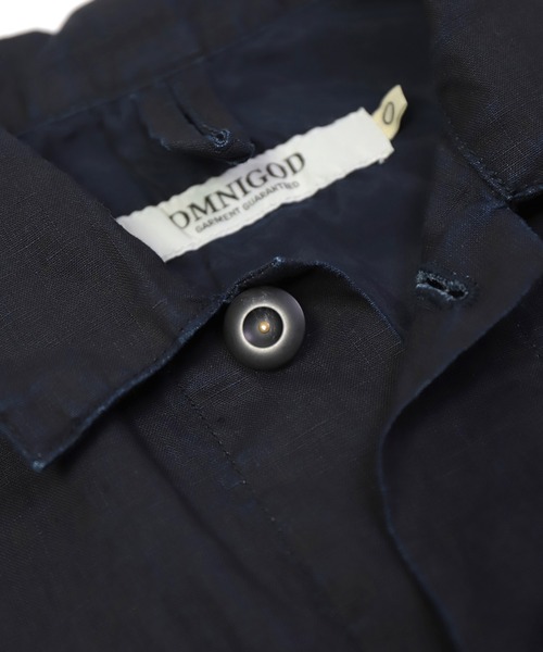 OMNIGOD（オムニゴッド）の「[OMNIGOD womens / オムニゴッド] ハイカウントリネン後染めインディゴ フレンチカバーオール（カバーオール・レディース・ワンウォッシュ・0）」の13枚目の写真