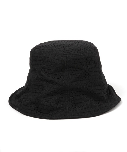 LEPSIM（レプシィム）の「アソートレースバケットハット　272193（ハット・レディース・オフホワイト/ブラック・ONE SIZE）」の10枚目の写真