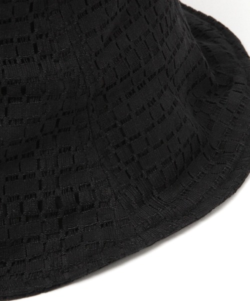 LEPSIM（レプシィム）の「アソートレースバケットハット　272193（ハット・レディース・オフホワイト/ブラック・ONE SIZE）」の6枚目の写真