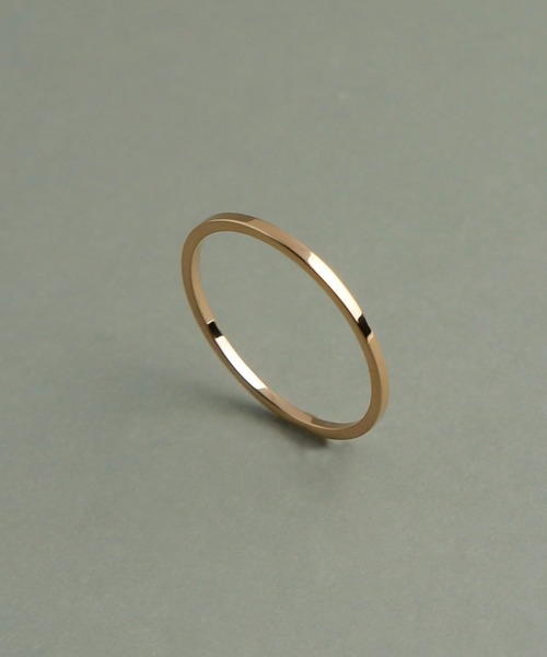 ieLS(イエルズ)の「金属アレルギー対応「ieLS」ペアリング ステンレス 1mmシンプル リング(リング・メンズ・シルバー/ゴールド/ピンクゴールド・13.5/9/16/11/12)」の1枚目の写真