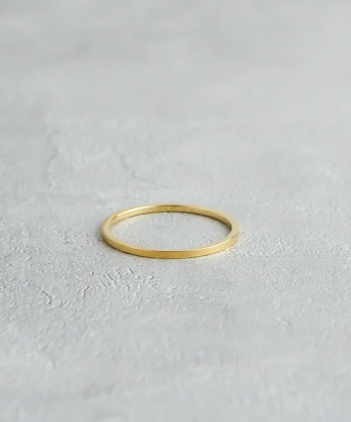 ieLS(イエルズ)の「金属アレルギー対応「ieLS」ペアリング ステンレス 1mmシンプル リング(リング・メンズ・シルバー/ゴールド/ピンクゴールド・13.5/9/16/11/12)」の5枚目の写真