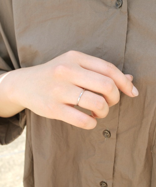 ieLS(イエルズ)の「金属アレルギー対応「ieLS」ペアリング ステンレス 1mmシンプル リング(リング・メンズ・シルバー/ゴールド/ピンクゴールド・13.5/9/16/11/12)」の4枚目の写真