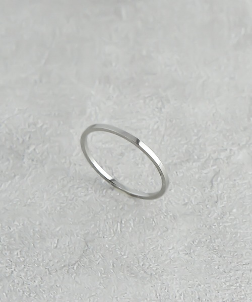 ieLS(イエルズ)の「金属アレルギー対応「ieLS」ペアリング ステンレス 1mmシンプル リング(リング・メンズ・シルバー/ゴールド/ピンクゴールド・13.5/9/16/11/12)」の7枚目の写真