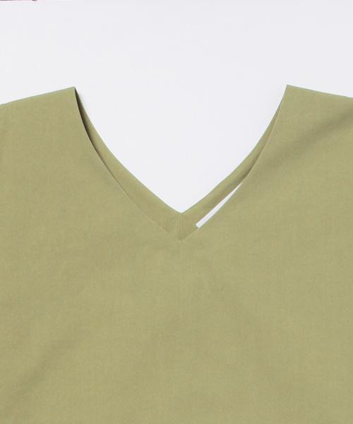 Ray BEAMS（レイビームス）の「RBS / Vネック コクーンロング ワンピース（ワンピース・レディース・オフホワイト/オリーブ・ONE SIZE）」の12枚目の写真