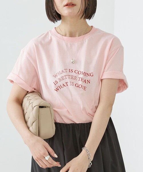 Firsthand（ファーストハンド）の「Firsthand/ファーストハンド オーガニックコットン プリントTシャツ（Tシャツ/カットソー・レディース・ホワイト/ピンク/スミクロ・FREE）」の10枚目の写真