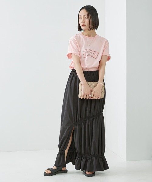 Firsthand（ファーストハンド）の「Firsthand/ファーストハンド オーガニックコットン プリントTシャツ（Tシャツ/カットソー・レディース・ホワイト/ピンク/スミクロ・FREE）」の20枚目の写真